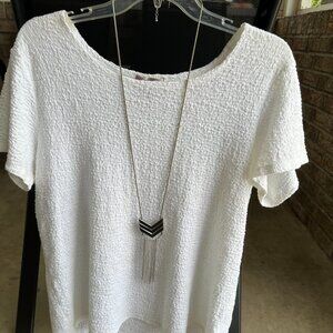 37 1/2" Lane Bryant Silver Necklace with Pendant